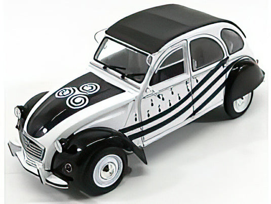 CITROEN  2CV BZH 1978  WHITE BLACK/SOLIDO 1/18ミニカー