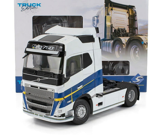 VOLVO FH16 750 Globetrotter XL ヨーテボリエディション トラクタートラック 2軸 2021 ホワイトブルー / SOLIDO 1/24 ミニカー