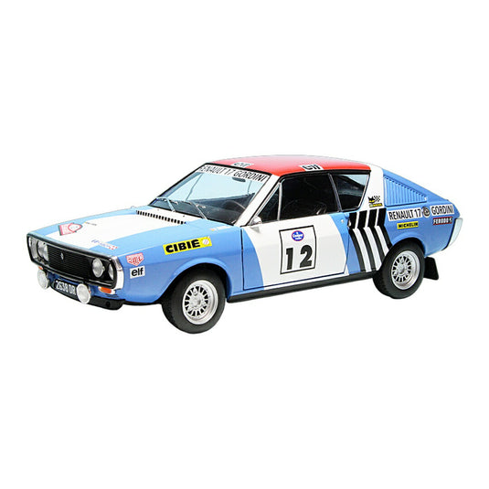 Renaultルノー 17 Gordini Rallye Press on Regardless 1974 / Solido 1/18 ミニカー