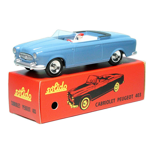 Peugeotプジョー 403 コンバーチブル 1959 ライトブルー / Solido 1/43 ミニカー