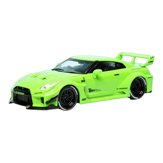 Nissan日産 GT-R R35 RHD 2020 ライムグリーン / Solido 1/43 ミニカー