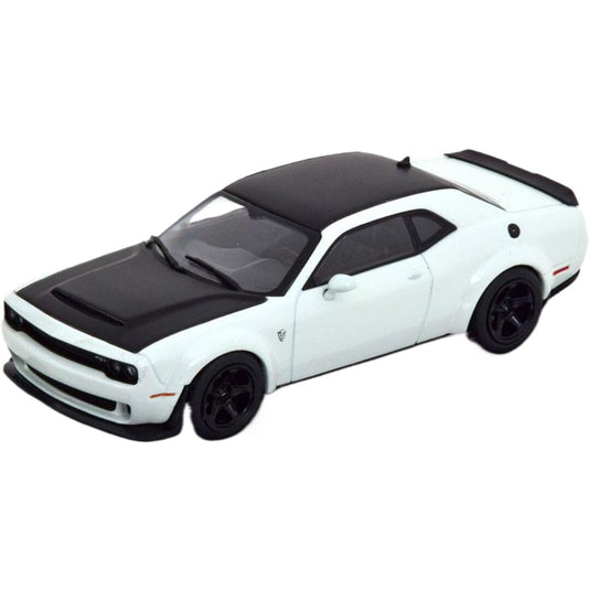 Dodgeダッジ Challengerチャレンジャー SRT Demonデーモン V8 6 2L 2018 ホワイト フラットブラック / SOLIDO 1/43 ミニカー