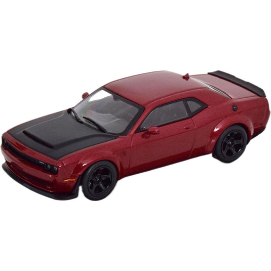 Dodgeダッジ Challengerチャレンジャー SRT V8 6.2L Demonデーモン レッドメタリック マットブラック / SOLIDO 1/43 ミニカー
