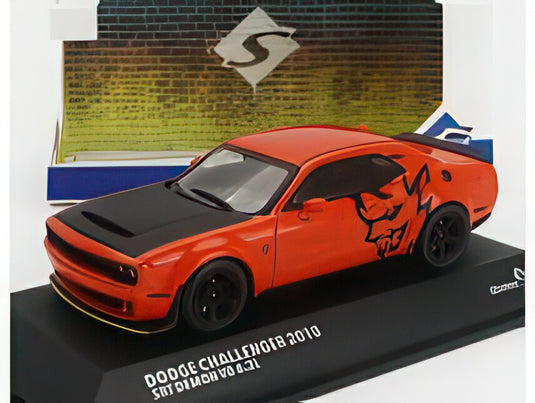 DODGE CHALLENGER SRT デーモン V8 6.2L クーペ 2018 オレンジ ブラック/ SOLIDO 1/43 ミニカー