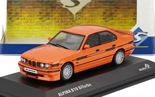 BMW 5シリーズ Alpina B10 (E34) Biturbo 1994 オレンジ / SOLIDO 1/43 ミニカー