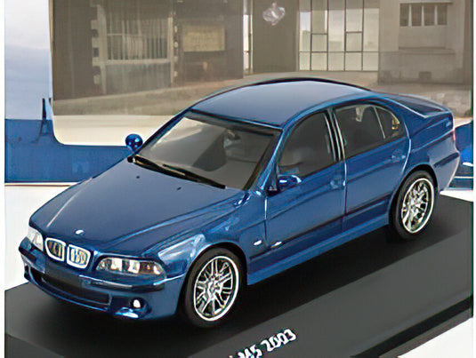 BMW 5 SERIES M5 5.0L V8 32V (E39) 2003 BLUE/SOLIDO 1/43ミニカー