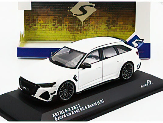 AUDI A6 RS6 R ABT AVANT SW STATION WAGON 2022 WHITE/SOLIDO 1/43ミニカー