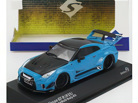 NISSAN GT-R (R35) LB ワークス シルエット クーペ 2019 ブルー ブラック/ SOLIDO 1/43 ミニカー