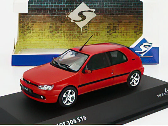 PEUGEOT 306 GTi S16 2002 RED/SOLIDO 1/43ミニカー