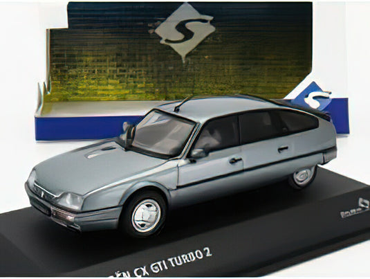 CITROEN - CX 2.5i GTi TURBO 2 1988 - BLUE GREY/SOLIDO 1/43ミニカー