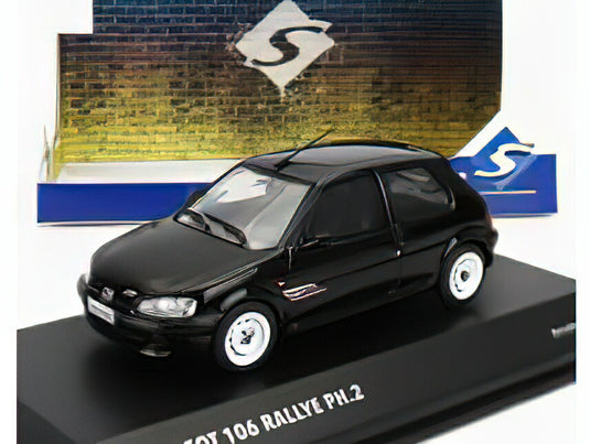 PEUGEOT - 106 RALLY PHEASE 2 2001 - BLACK/SOLIDO 1/43ミニカー