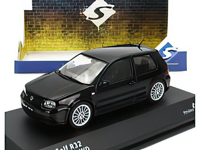 VOLKSWAGEN GOLF IV R32 2003 BLACK/SOLIDO 1/43ミニカー