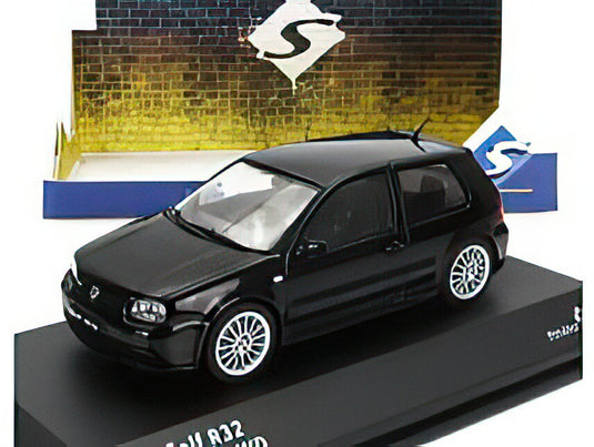 VOLKSWAGEN GOLF IV R32 2003 BLACK/SOLIDO 1/43ミニカー