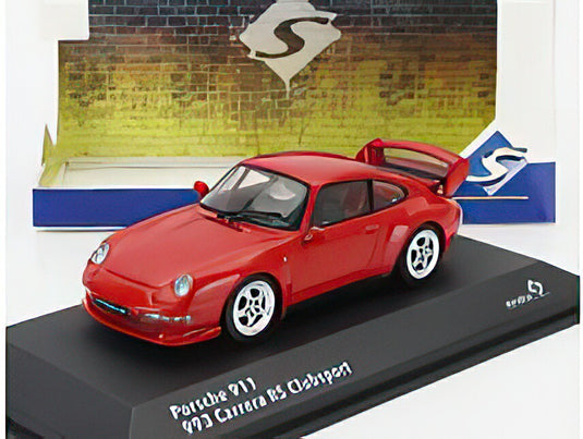 PORSCHE 911 993 RS CLUBSPORT COUPE 1993 RED/SOLIDO 1/43ミニカー
