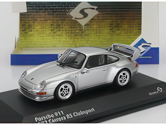 Porsche 911 993 RS Clubsport Coupe 1993 シルバー/ SOLIDO 1/43 ミニカー