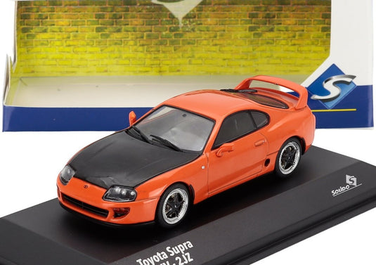 TOYOTAトヨタ スープラ MKIV 2JZ カスタム クーペ 2001 カッパーメタリック / SOLIDO 1/43 ミニカー