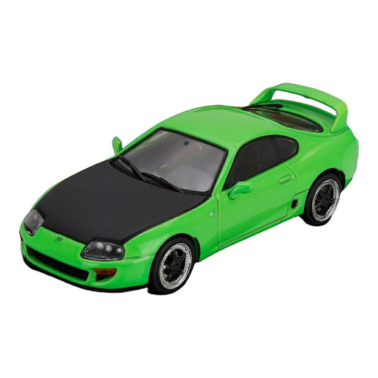 Toyotaトヨタ Supraスープラ MKIV クーペ 2001 グリーン ブラック / SOLIDO 1/43 ミニカー