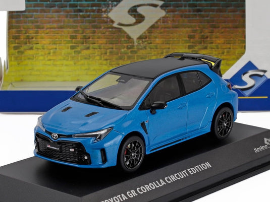 TOYOTA COROLLA GR サーキットエディション 2023 フレイムブルー/ SOLIDO 1/43 ミニカー