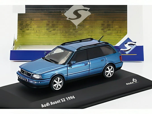Audi S2 Avant 1994 ペリカンブルー/ SOLIDO 1/43 ミニカー