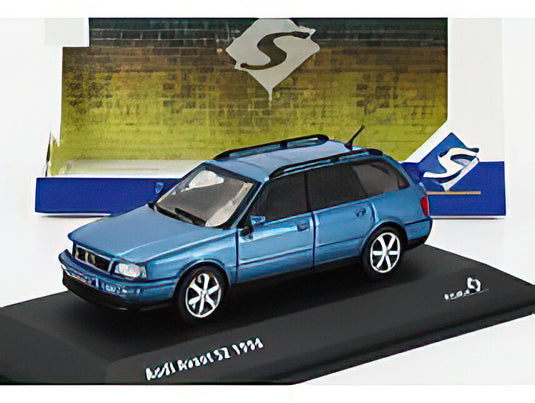 AUDI A4 S2 AVANT SW STATION WAGON 1994 BLUE/SOLIDO 1/43ミニカー