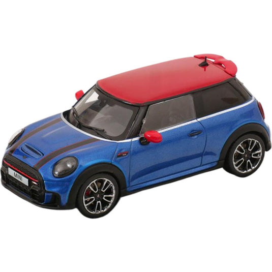 Miniミニ Cooperクーパー F56 John Cooper Worksジョンクーパーワークス 2023 ブルーメタリック レッド / SOLIDO 1/43 ミニカー