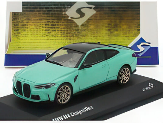 BMW 4シリーズ M4 クーペ コンペティション (G82) 2023 ターコイズ/ SOLIDO 1/43 ミニカー