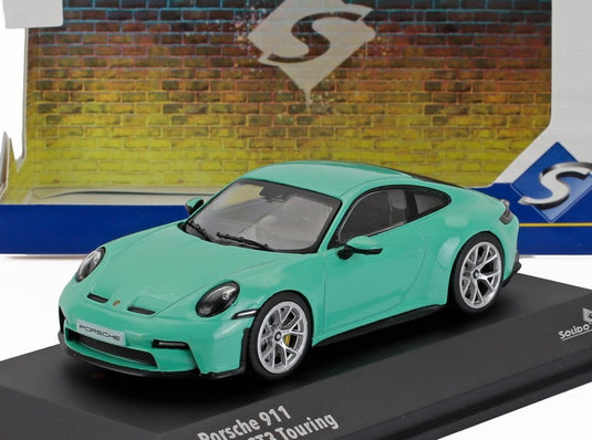 PORSCHE 911 992 GT3 ツーリング 2023 ミントグリーン/ SOLIDO 1/43 ミニカー