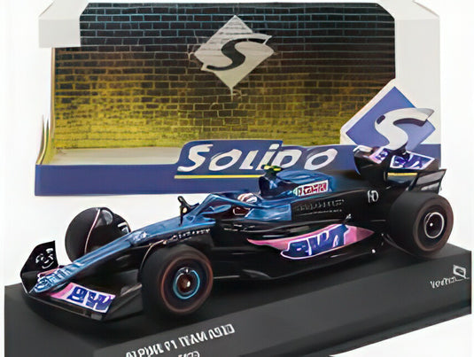 ALPINE F1 A523 チーム BWT アルピーヌ N 10 3位 オランダGP 2023 ピエール・ガスリー ブルー ピンク/ SOLIDO 1/43 ミニカー