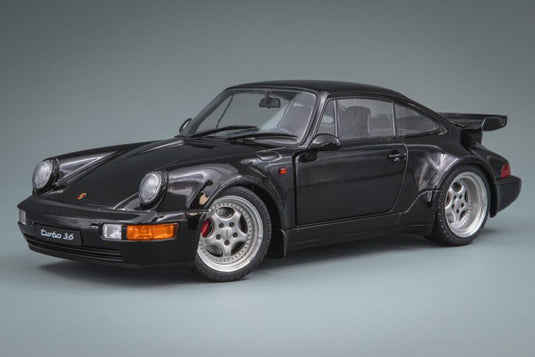 Porsche 911 964 Turbo 3.6 1993 黒 / SOLIDO 1/18 ミニカー