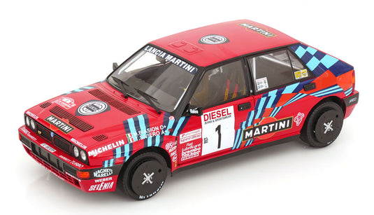 Lancia Deltaランチャ・デルタ HF Integraleインテグラレ Winner Rally Sanremoサンレモラリー優勝 World Champion 1989 Biasion/Siviero / SOLIDO 1/18 ミニカー