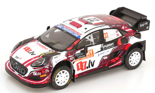 Ford Pumaフォード・プーマ Rally1 No 22 TeT Rally Latviaラトビアラリー 2024 Seks/Francis / SOLIDO 1/18 ミニカー