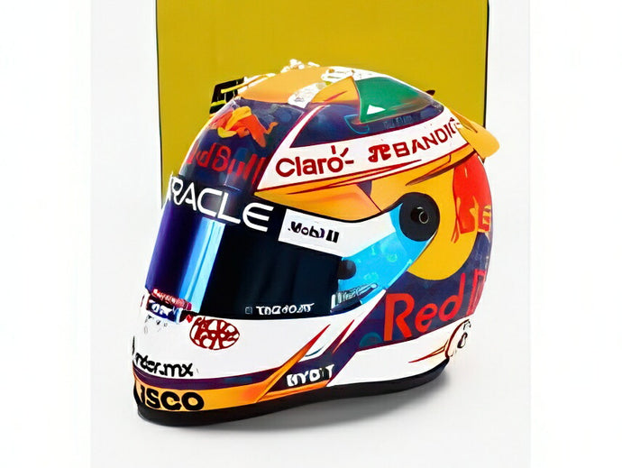 BELL F1 ヘルメット No.11 2024シーズン S.PEREZ イエロー/ブルー/ MINI HELMET 1/2 ミニカー