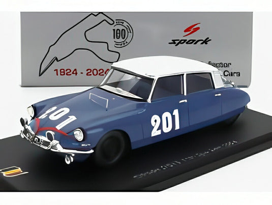 CITROEN DS19 N 201 ギ ベリエ アラン ベルタウト スパ 1964 ブルー ホワイト/ Spark 1/43 ミニカー