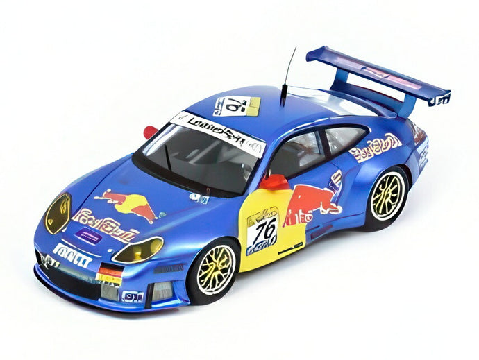 【予約】2月以降発売予定PORSCHE 911 996 GT3 R TEAM RWSモータースポーツ N 76 スパ24時間 2002 ルカ・リッチテッリ ディーター・クエスター フィリップ・ペーター トト・ウォルフ ブルー イエロー レッド/Spark 1/43ミニカー