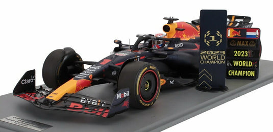 RED BULL F1 RB19 チーム Oracle Red Bull Racing N 1 ワールドチャンピオン カタールGP スプリントレース 2023 2位 ピットボード付 マックス・フェルスタッペン マットブルー / Spark 1/12 ミニカー