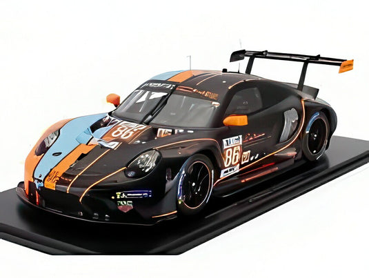 【予約】PORSCHE 911 RSR-19 GR RACING GULF No.86 2023 ルマン24時間 オレンジ ライトブルー ブラック/ Spark 1/12 ミニカー