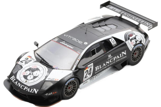 Lamborghini Murcielago Lp670 R Sv 6.5L V12 チーム Reiter Engineering 24 Fia Gt1 Champion 2010 P Kox C Haase Black White 18S364/ Spark 1/18 ミニカー