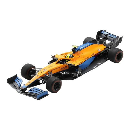 マクラーレン MCL35M メルセデス #4 エミリア・ロマーニャGP 2021 ランド・ノリス オレンジ ブルー / Spark 1/18 ミニカー