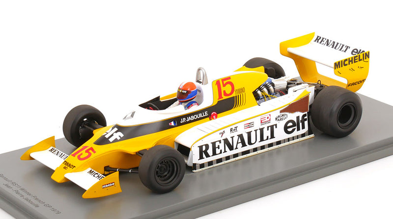 ギャラリービューアに画像をロードする, Renault RS11 フランスGP優勝 Jabouille 1979 ケース付/ Spark 1/18 ミニカー
