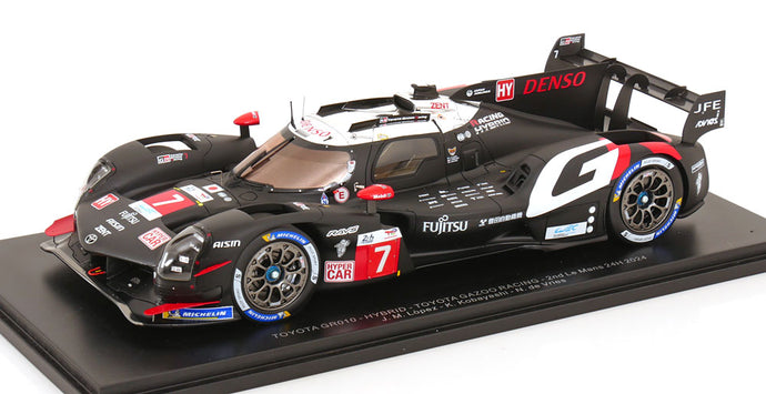 TOYOTA GR010 HYBRID GAZOO RACING No.7 2024 ルマン24時間 小林可夢偉 ブラック/ Spark 1/18 ミニカー