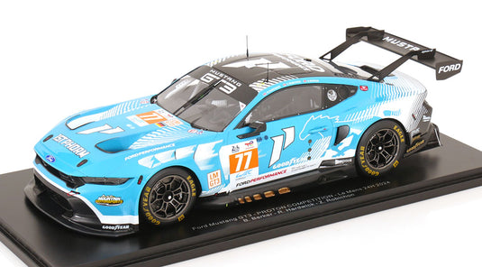 Ford マスタング GT3 No.77 24時間ルマン Barker/Hardwick/Robichon 2024 ケース付き/ Spark 1/18 ミニカー