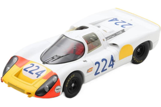 Porsche 907 Coupe 224 ウィナー Targa Florio 1968 V Elford U Maglioli Con Vetrina   Special Box White Yellow 18S689/ Spark 1/18 ミニカー