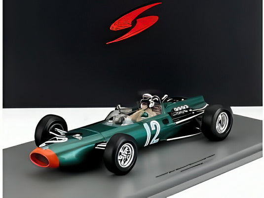 【予約】BRM F1 P261 No.12 1966 モナコGP 優勝 J.スチュワート グリーンメタリック オレンジ/ Spark 1/18 300台限定ミニカー