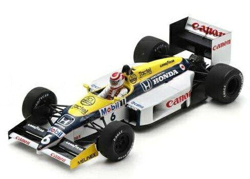 【予約】WILLIAMSウィリアムズ F1 FW11 HONDA N 6 WINNER BRAZILIAN GP 1986 BLUE YELLOW WHITE / SPARK-MODEL 1/18 ミニカー