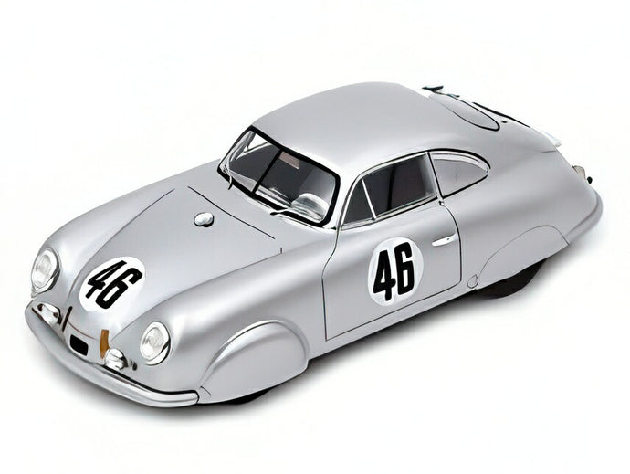 【予約】2月以降発売予定PORSCHE 356 SL COUPE TEAM ポルシェK.G. N 46 クラス優勝 ル・マン24時間 1951 オーギュスト・ヴイエ エドモンド・ムッシュ シルバー/Spark 1/18ミニカー