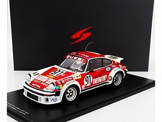 ポルシェ - 911 934 3.0L F6ターボ チームASAカシア N91 ルマン24時間1980 C.ビュッシ - B.サラム - C.グランデ - レッドホワイト  / Spark 1/18 ミニカー