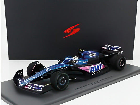 ルノー - F1 A523 チームBWTアルピーヌ N10 モナコGP2023 ピエール・ガスリー - ブルーピンク  / Spark 1/18 ミニカー