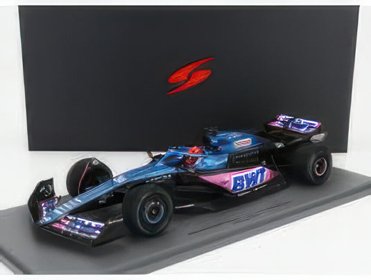 ALPINE F1 A523 チーム BWT ALPINE N 31 3位 モナコGP 2023 エステバン・オコン ブルー ピンク/ Spark 1/18 ミニカー