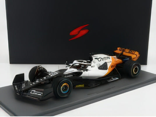 McLAREN  F1  MCL60 TEAM McLAREN N 81 MONACO GP 2023 OSCAR PIASTRI  WHITE ORANGE BLACK/SPARK 1/18ミニカー