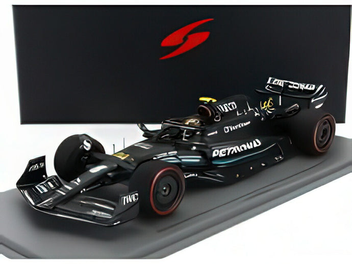 MERCEDES GP  F1 W14 TEAM MERCEDESAMG PETRONAS FORMULA ONE N 44 2nd SPAIN GP 2023 LEWIS HAMILTON  MATT BLACK/Spark 1/18ミニカー